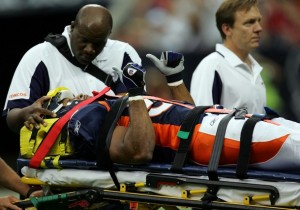Louis Green on a Stretcher in Houston