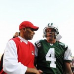 Herm Edwards and Brett Favre (Getty Images)