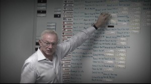 Jerry Jones moves a player on the Cowboys draft board.