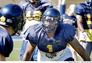 Cal linebacker Worrell Williams, the younger brother of Broncos linebacker D.J. Williams. (Chris Stewart/SF Chronicle)