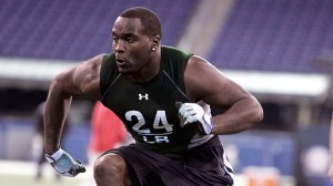 Alcorn State linebacker Lee Robinson at the 2009 scouting combine (ESPN)