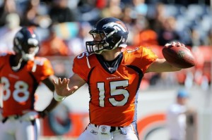 Denver's starting quarterback gig will be Tim Tebow's to lose this offseason.  (Photo by Doug Pensinger/Getty Images)