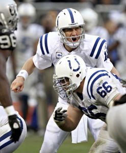 Manning has the ability to make everyone around him play better.  (Image courtesy of Beck Diefenbach/Reuters Pictures)