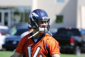 Wide receiver Brandon Stokley during practice on Monday, May 21st at Dove Valley.  (Image courtesy of Stuart Zaas/Denver Broncos)